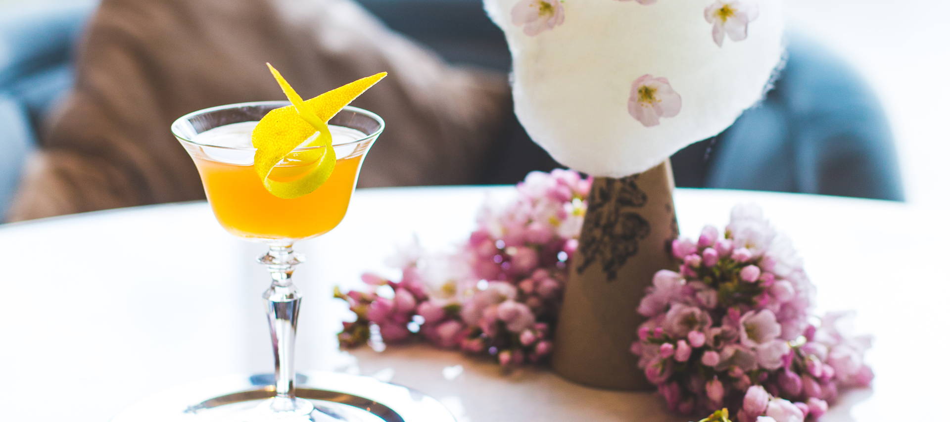 Cherry Blossom Green Tea Mixology Sakura Sidecar Cocktail
