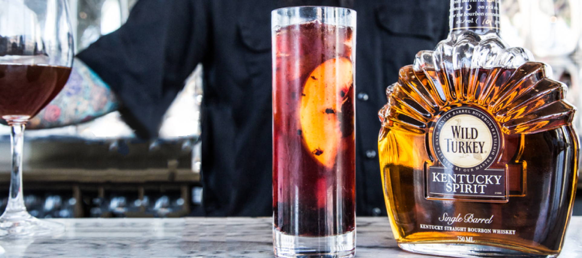 TEALEAVES Blackberry Peach Iced Tea Bourbon Cocktail Mixology Recipe
